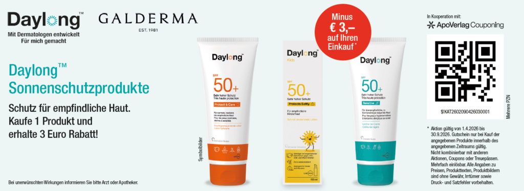 Daylong Sonnenschutzprodukte 3€ Rabatt Bis 30.09