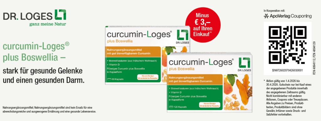 curcumin Loges 3€ Rabatt Bis 30.04