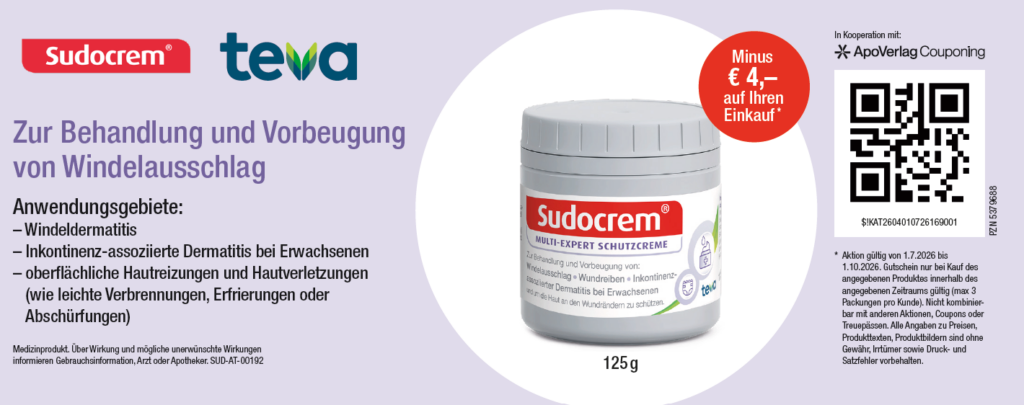 Sudocrem gegen Windelausschlag Minus 4€ Bis 01.10