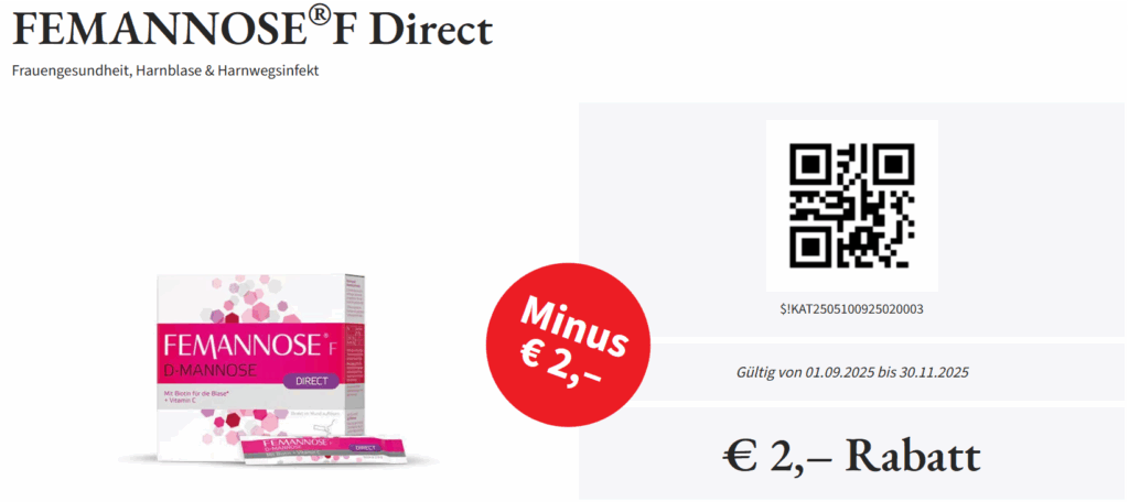 Femannose F Direct 2€ Rabatt Bis 30.11