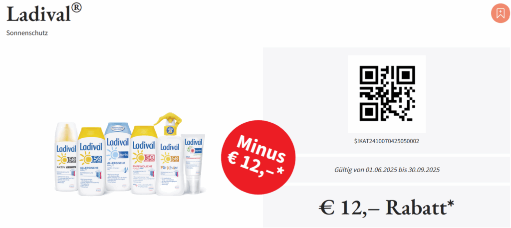 Ladival Sonneschutz 12€ Rabatt Bis 30.9