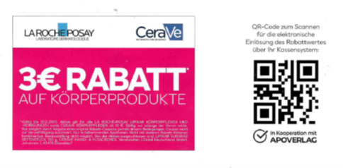 LaRoche Posay Körperpflege 3€ Rabatt Bis 31.12