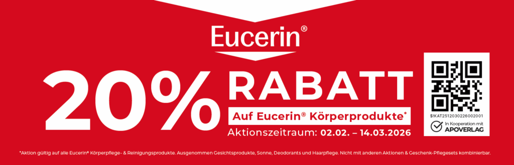 Eucerin Körperpflege Produkte 20% Rabatt 2.2 - 14.3.2026